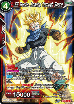 SS Trunks, Soaring Through Space, Ultimate Squad Pre-Release Cards · BT17-012