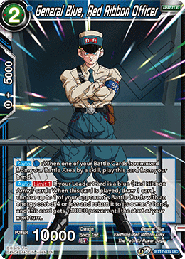 General Blue, Red Ribbon Officer, Ultimate Squad Pre-Release Cards · BT17-039