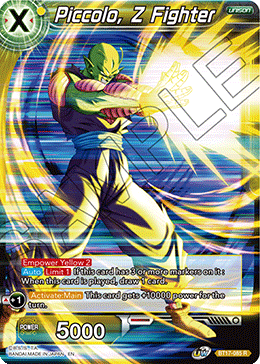 Piccolo, Z Fighter, Ultimate Squad Pre-Release Cards · BT17-085