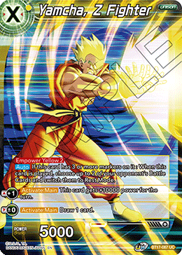 Yamcha, Z Fighter, Ultimate Squad Pre-Release Cards · BT17-087