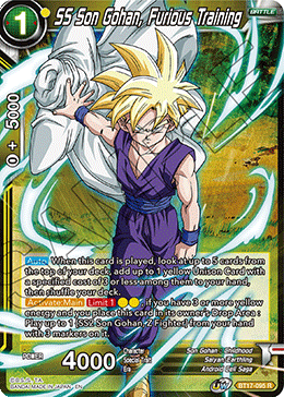 SS Son Gohan, Furious Training, Ultimate Squad Pre-Release Cards · BT17-095
