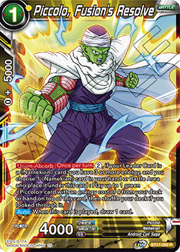 Piccolo, Fusion's Resolve, Ultimate Squad Pre-Release Cards · BT17-099