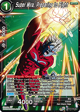 Super Mira, Preparing to Fight, Ultimate Squad Pre-Release Cards · BT17-114
