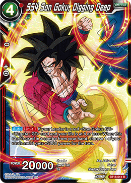 SS4 Son Goku, Digging Deep, Dawn of the Z-Legends · BT18-011