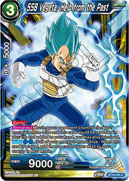 SSB Vegeta, Help from the Past, Dawn of the Z-Legends · BT18-055