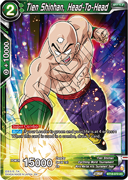 Tien Shinhan, Head-To-Head, Dawn of the Z-Legends Pre-Release Cards · BT18-073