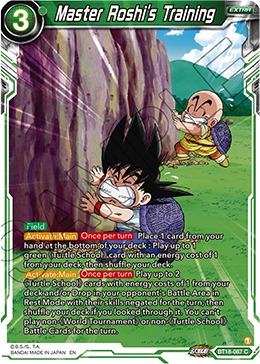 Master Roshi's Training, Dawn of the Z-Legends · BT18-087