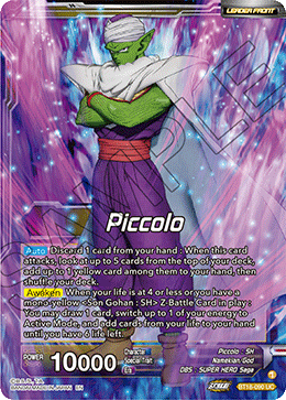 Piccolo // Piccolo, Facing New Foes, Dawn of the Z-Legends Pre-Release Cards · BT18-090