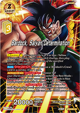 Bardock, Saiyan Determination, Dawn of the Z-Legends Pre-Release Cards · BT18-091