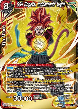 SS4 Gogeta, Indomitable Might, Dawn of the Z-Legends · BT18-143