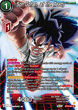 Son Gohan, at the Ready, Fighter's Ambition · BT19-005