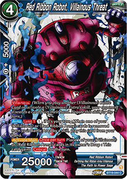 Red Ribbon Robot, Villainous threat, Fighter's Ambition · BT19-044