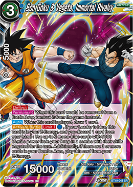 Son Goku & Vegeta, Immortal Rivalry, Fighter's Ambition · BT19-048