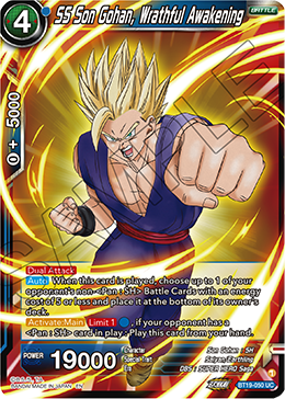 SS Son Gohan, Wrathful Awakening, Fighter's Ambition · BT19-050