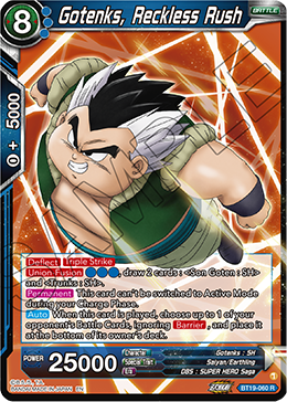 Gotenks, Reckless Rush, Fighter's Ambition · BT19-060