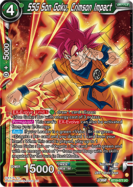 SSG Son Goku, Crimson Impact, Fighter's Ambition · BT19-077