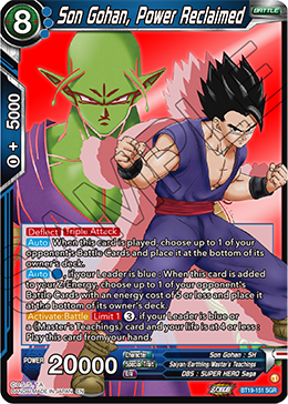 Son Gohan, Power Reclaimed, Fighter's Ambition · BT19-151