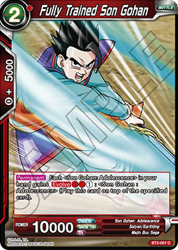 Fully Trained Son Gohan, Union Force · BT2-007