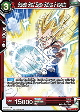 Double Shot Super Saiyan 2 Vegeta, Judge Promotion Cards · BT2-010
