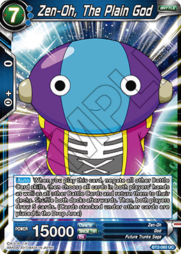 Zen-Oh, The Plain God, Judge Promotion Cards · BT2-060