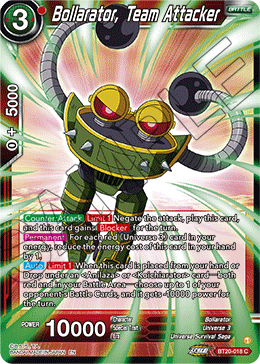 Bollarator, Team Attacker, Power Absorbed · BT20-018