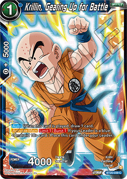 Krillin, Gearing Up for Battle, Power Absorbed · BT20-039