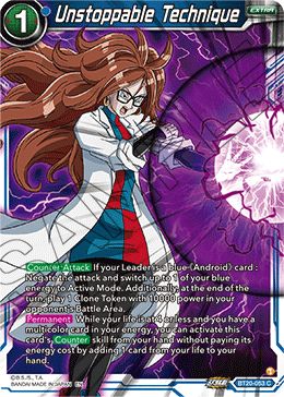 Unstoppable Technique, Power Absorbed · BT20-053