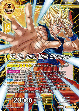 SS Son Goku, Majin Showdown, Power Absorbed Pre-Release Cards · BT20-086