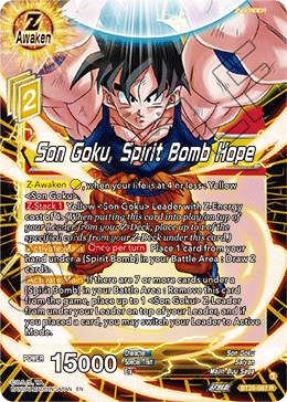 Son Goku, Spirit Bomb Hope, Power Absorbed Pre-Release Cards · BT20-087