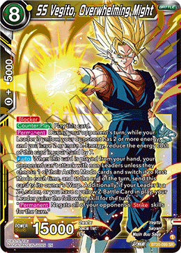 SS Vegito, Overwhelming Might, Power Absorbed · BT20-099