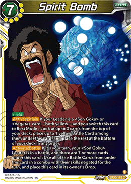 Spirit Bomb, Power Absorbed · BT20-112