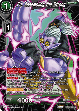 Fu, Assembling the Strong, Power Absorbed Pre-Release Cards · BT20-116