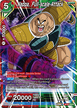 Nappa, Full-scale Attack, Power Absorbed Pre-Release Cards · BT20-142