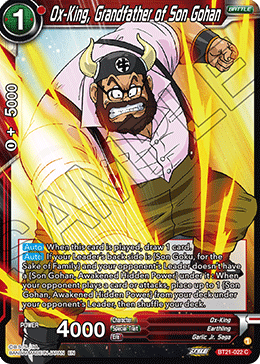 Ox-King, Grandfather of Son Gohan, Wild Resurgence · BT21-022