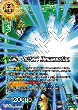 Cell, Perfect Resurrection, Wild Resurgence Pre-Release Cards · BT21-070