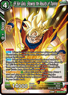 SS Son Goku, Showing the Results of Training, Wild Resurgence Pre-Release Cards · BT21-078