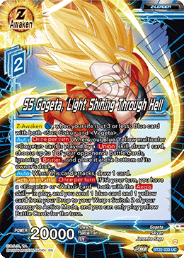 SS Gogeta, Light Shining Through Hell, Critical Blow Pre-Release Cards · BT22-033
