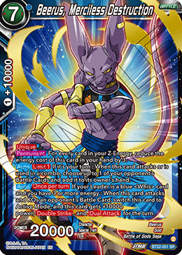 Beerus, Merciless Destruction, Critical Blow · BT22-051