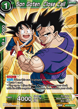 Son Goten, Close Call, Critical Blow · BT22-070