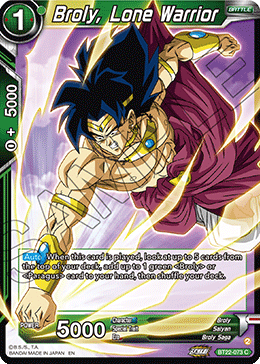 Broly, Lone Warrior, Critical Blow · BT22-073