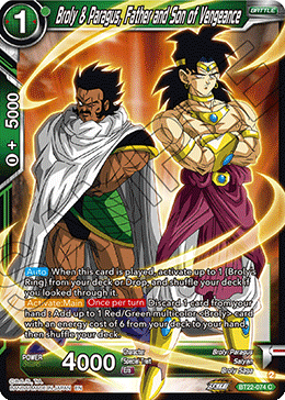 Broly & Paragus, Father and Son of Vengeance, Critical Blow · BT22-074