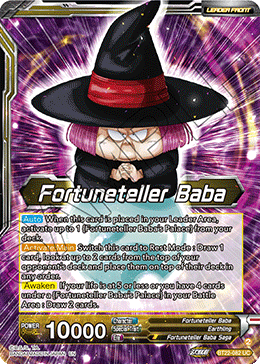 Fortuneteller Baba // Fortuneteller Baba & Son Gohan, Battle Observation, Critical Blow Pre-Release Cards · BT22-082
