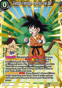 Grandpa's Heirloom, the Four-Star Ball, Critical Blow · BT22-112