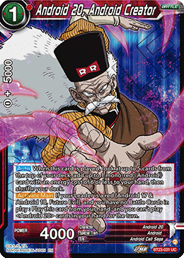 Android 20, Android Creator, Perfect Combination · BT23-031