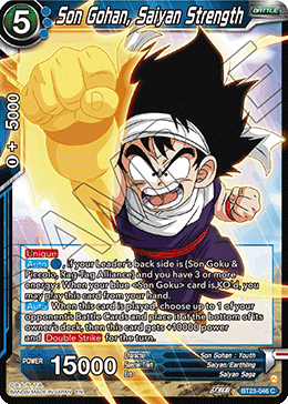 Son Gohan, Saiyan Strength, Perfect Combination · BT23-046