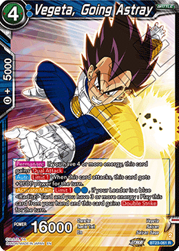 Vegeta, Going Astray, Perfect Combination · BT23-061