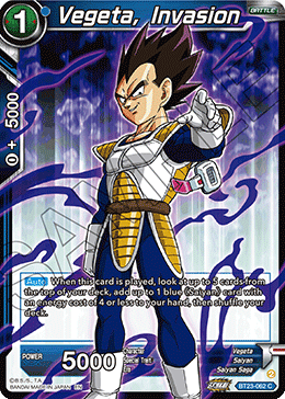 Vegeta, Invasion, Perfect Combination · BT23-062