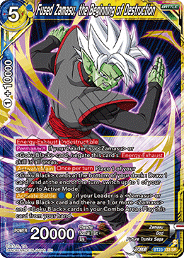 Fused Zamasu, the Beginning of Destruction, Perfect Combination · BT23-133