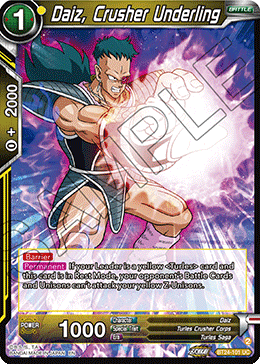 Daiz, Crusher Underling, Beyond Generations Pre-Release Cards · BT24-101