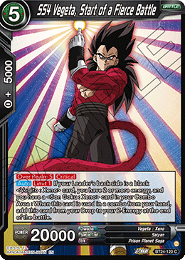 SS4 Vegeta, Start of a Fierce Battle, Beyond Generations · BT24-120
